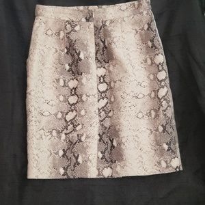 GIANNI BINI SNAKE PRINT SKIRT